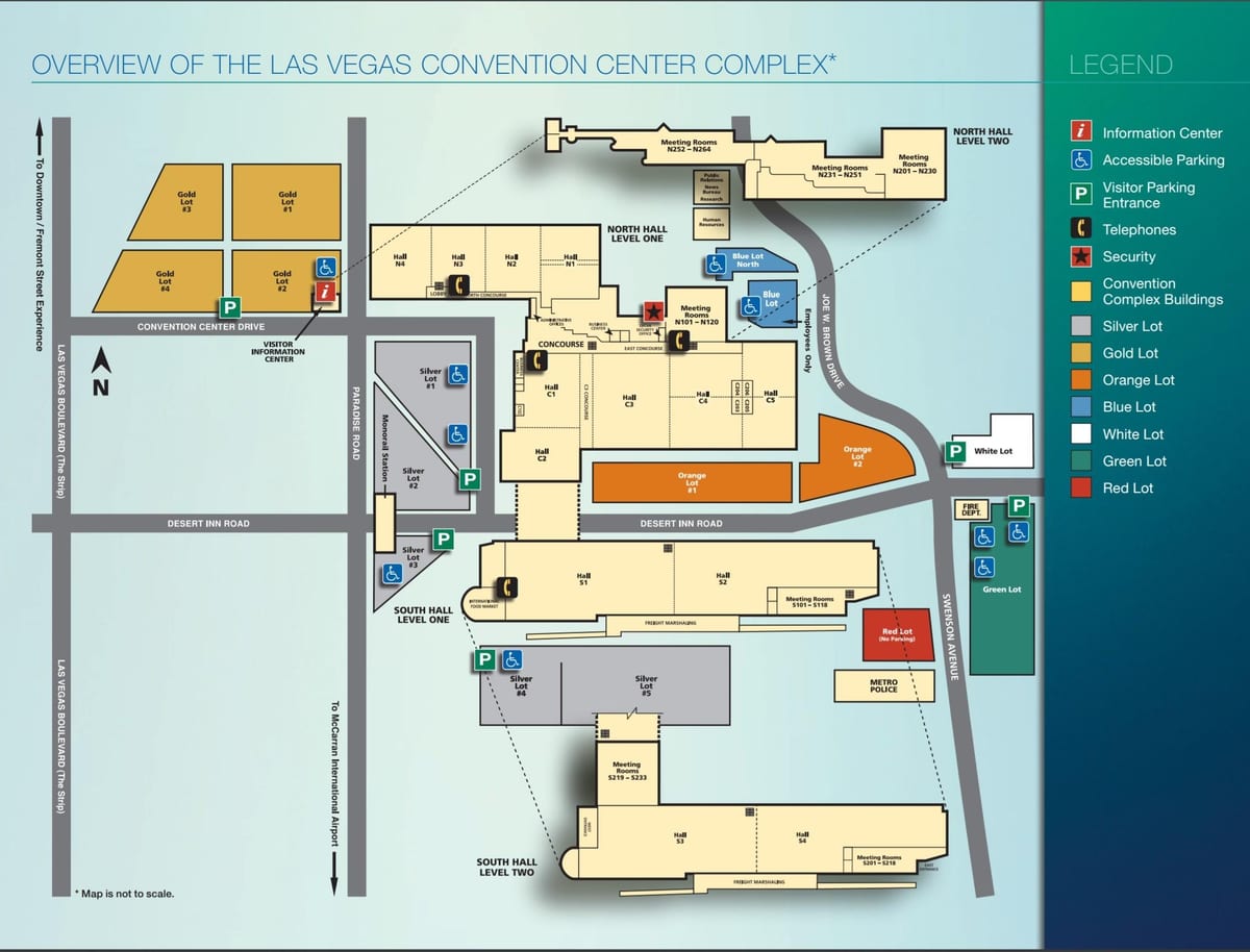 mapa de Las Vegas convention center