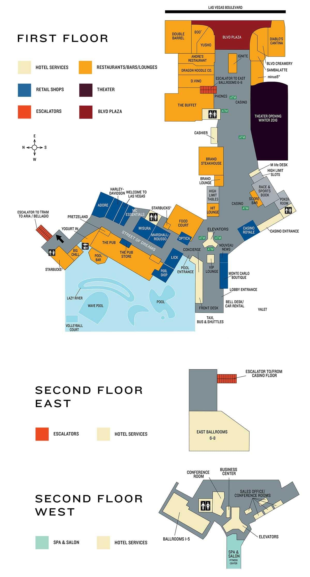 mapa de Monte Carlo Las Vegas